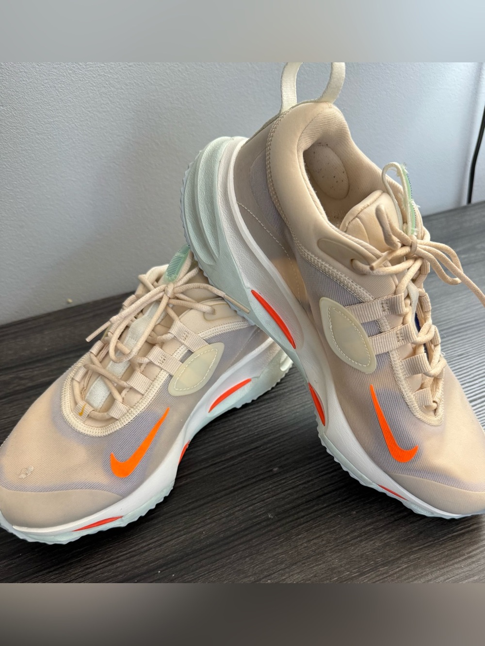 Women's Men's Nike Spark Pearl White Shoes Size 10 Tennis Shoes DJ6945-200